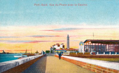 Port-Said. View of the Lighthouse with the Casino by Unbekannt