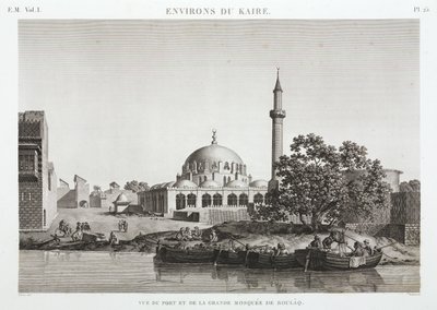 Port and Great Mosque of Boulaq, Cairo, Egypt, c.1798 by Unbekannt