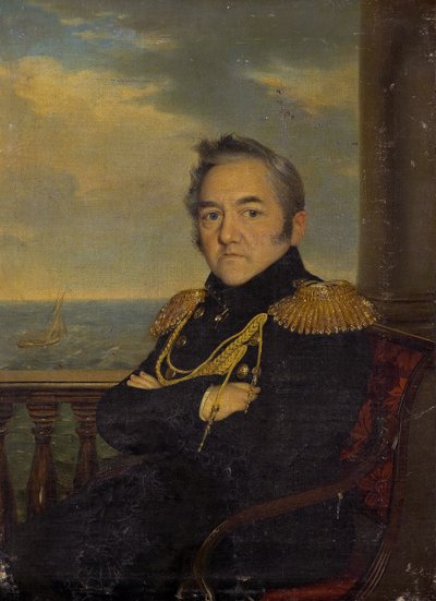 Portrait of Admiral Mikhail Lazarev by Unbekannt