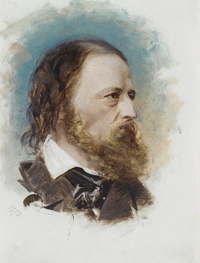 Portrait of Alfred, Lord Tennyson by Unbekannt