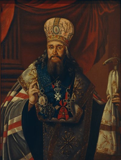 Portrait of Ambrosius Podobedov, Metropolitan of Novgorod and Petersburg, 1813 by Unbekannt
