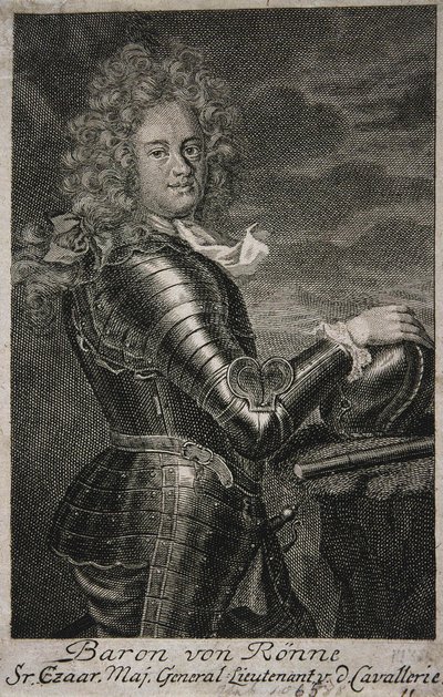 Portrait of Baron Carl Ewald von Roenne, 1663-1716 by Unbekannt