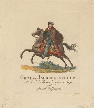 Portrait of Count Alexander Ivanovich Chernyshov, 1813 by Unbekannt