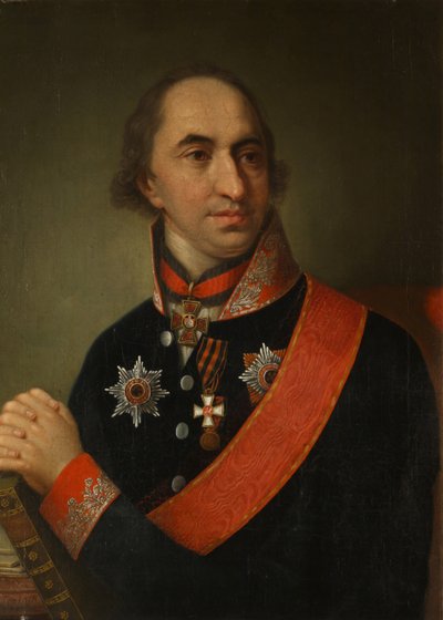 Portrait of Count Alexander Semyonovich Khvostov 1753-1820, 1809 by Unbekannt