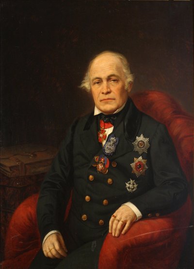 Portrait of Count Dmitry Nikolayevich Bludov by Unbekannt
