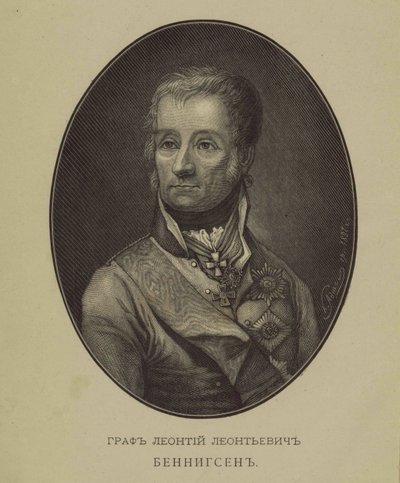 Portrait of Count Levin Leonty August Theophil von Bennigsen 1745-1826 by Unbekannt