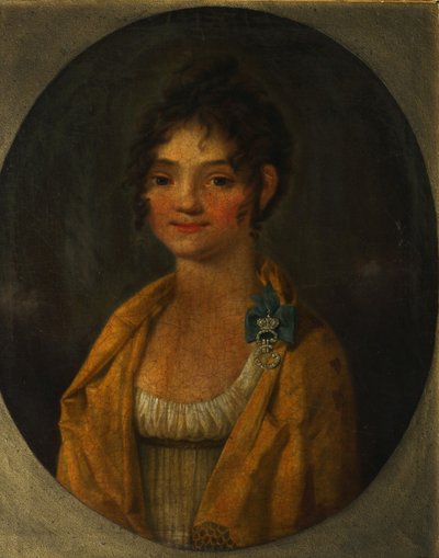 Portrait of Countess Anna Alexeyevna Orlova of Chesma 1785-1848, c. 1805-1810 by Unbekannt