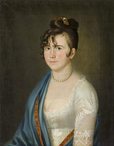 Portrait of Countess Anna Vladimirovna Bobrinskaya by Unbekannt