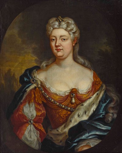 Portrait of Countess Caroline of Nassau-Saarbrücken 1704-1774, c. 1725 by Unbekannt