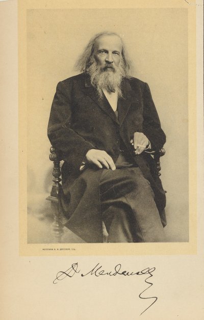 Portrait of Dmitri Mendeleev by Unbekannt
