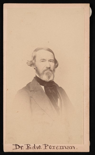 Portrait of Dr. Edward R. Foreman 1808-1885, Before 1876 by Unbekannt