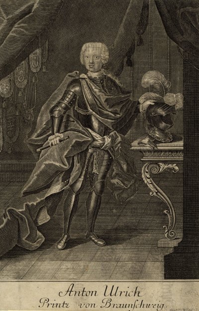 Portrait of Duke Anthony Ulrich of Brunswick, 1714-1774 by Unbekannt