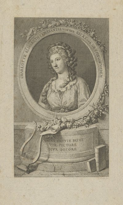 Portrait of Elisa von der Recke by Unbekannt