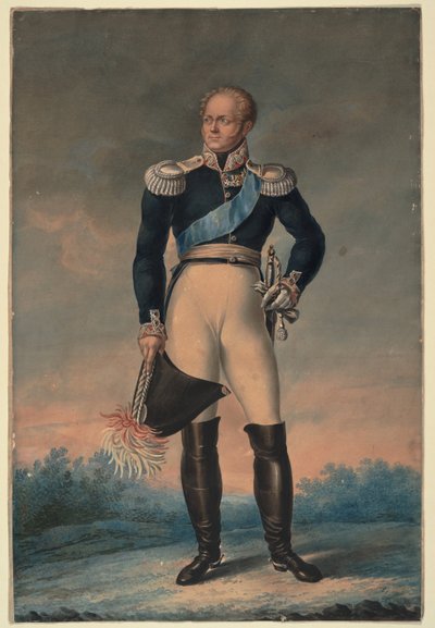 Portrait of Emperor Alexander I 1777-1825 by Unbekannt