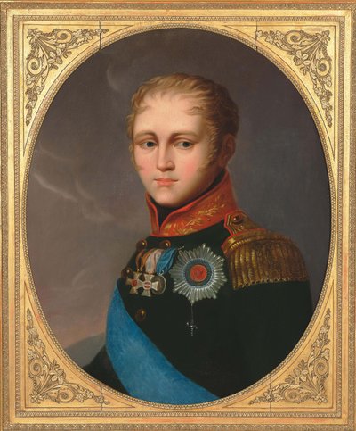 Portrait of Emperor Alexander I 1777-1825 by Unbekannt
