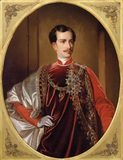 Portrait of Emperor Franz Joseph I of Austria, ca 1855 by Unbekannt