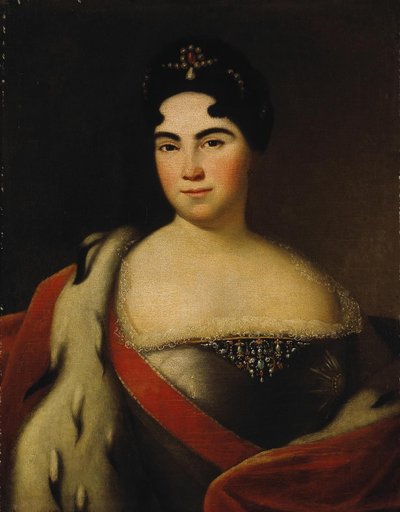 Portrait of Empress Catherine I by Unbekannt