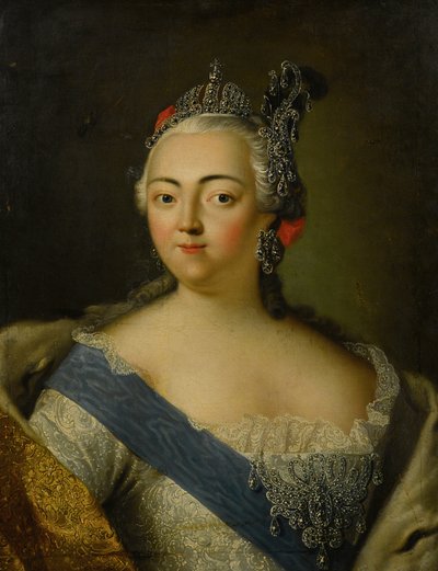 Portrait of Empress Elizabeth of Russia 1709-1762 by Unbekannt