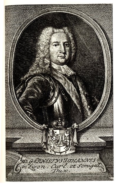 Portrait of Ernst Johann von Biron, Duke of Courland and Semigallia and regent of the Russian Empire by Unbekannt