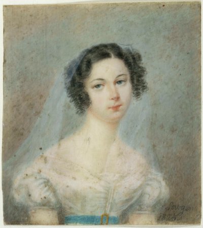 Portrait of Ewelina Hanska, née Rzewuska 1801-1882, 1820s by Unbekannt