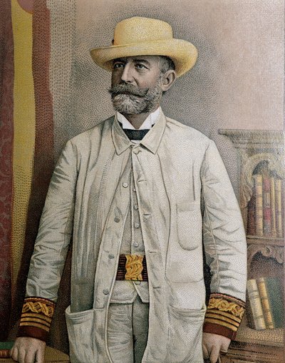 Portrait of Fidel Alonso Santocildes (1844-1895), illustration by Unbekannt