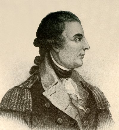 Portrait of General Montgomery, showing a black silk stock, hair in queue by Unbekannt