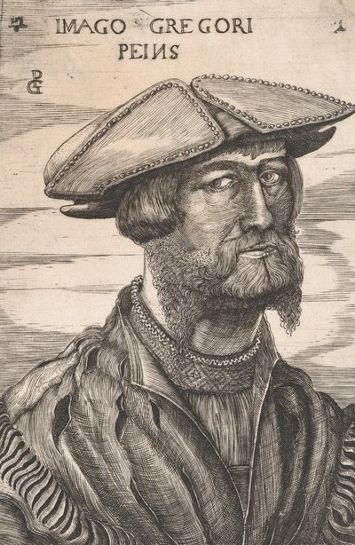 Portrait of Georg Pencz Imago Gregori Peins by Unbekannt