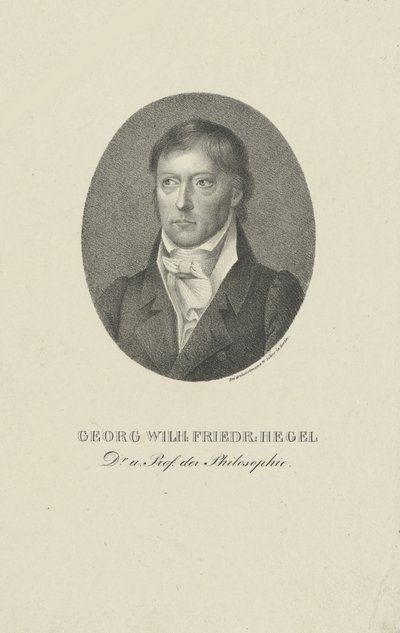 Portrait of Georg Wilhelm Friedrich Hegel by Unbekannt