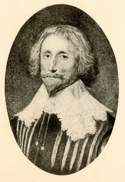 Portrait of George Sandys, with slashed doublet and Vandyke collar by Unbekannt