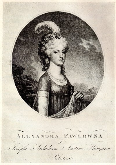 Portrait of Grand Duchess Alexandra Pavlovna by Unbekannt