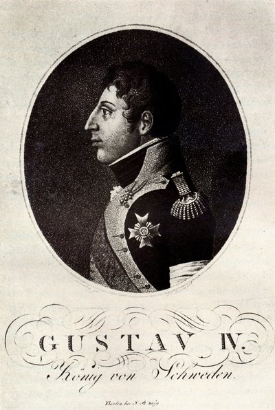 Portrait of Gustav IV Adolf of Sweden by Unbekannt