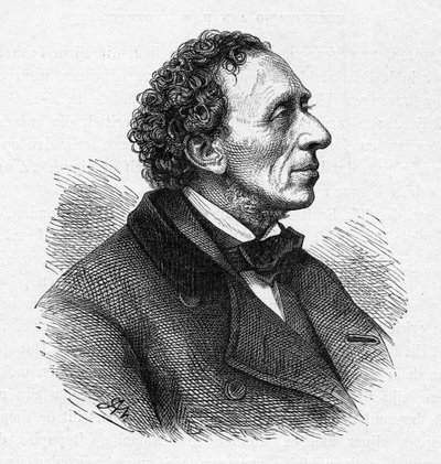 Portrait of Hans Christian Andersen, c. 1850 by Unbekannt