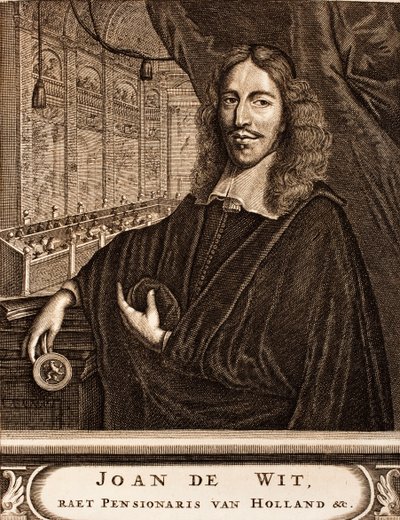 Portrait of Johan de Witt 1625-1672 From: Schauplatz des Krieges, 1675 by Unbekannt