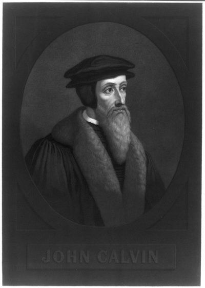 Portrait of John Calvin by Unbekannt