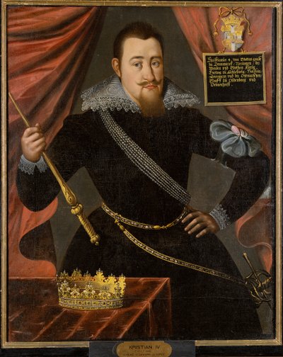 Portrait of King Christian IV of Denmark by Unbekannt