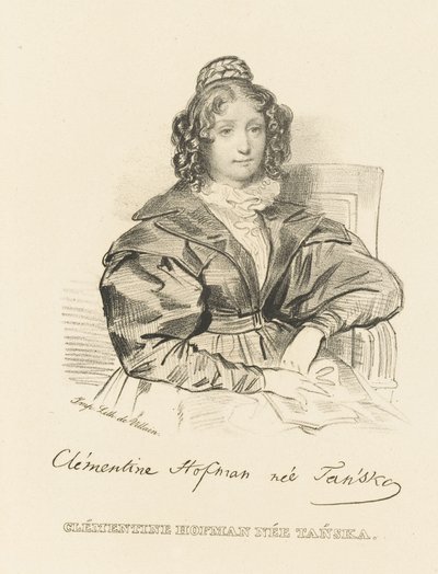 Portrait of Klementyna Hoffmanowa by Unbekannt