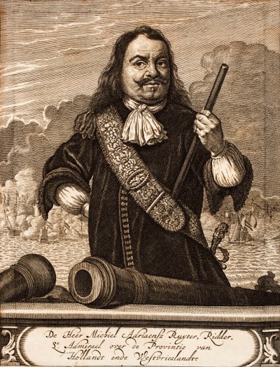 Portrait of Michiel de Ruyter 1607-1676 From: Schauplatz des Krieges, 1675 by Unbekannt