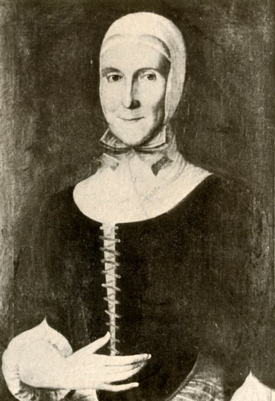 Portrait of Mrs. Elisabeth Boehler in the Moravian Settlement, Pennsylvania, 1787 by Unbekannt