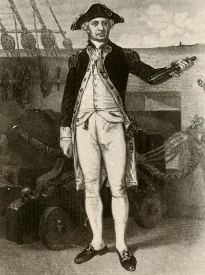 Portrait of Paul Jones, Commodore of the United States Navy, c1780 by Unbekannt