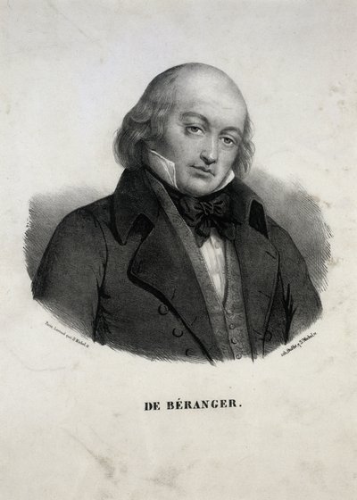 Portrait of Pierre-Jean de Béranger by Unbekannt