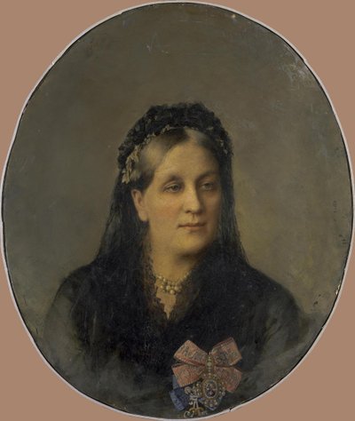 Portrait of Princess Maria Alexandrovna Dolgorukaya, née Apraxina 1816-1892, Second Half of the 19th Century by Unbekannt
