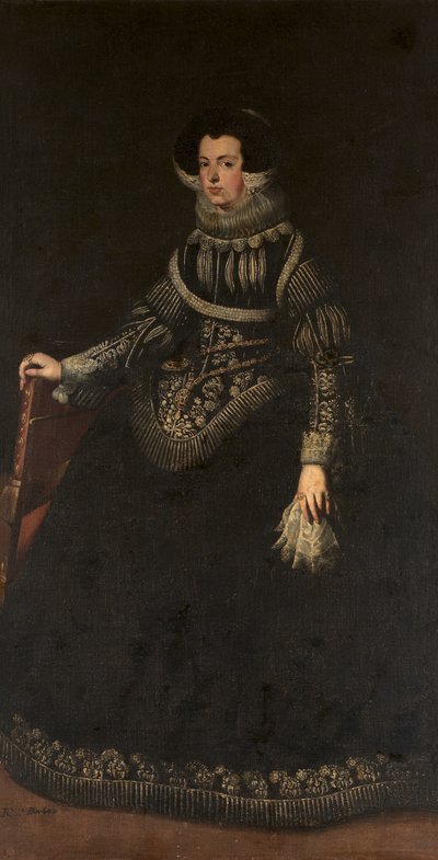 Portrait of Queen Elisabeth of France, Queen Consort of Spain by Unbekannt