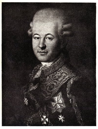Portrait of Semyon Zorich, the Catherine the Great