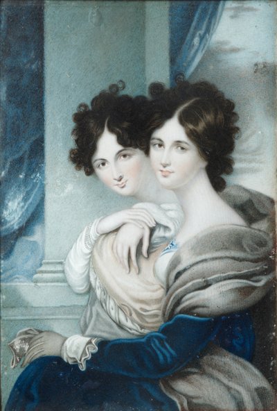 Portrait of Sisters Princesses Anna Petrovna 1777-1805 and Ekaterina Petrovna 1783-1830 Lopukhin by Unbekannt