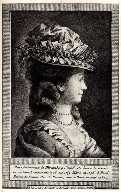 Portrait of Sophie Dorothea of Württemberg, Early 19th Century by Unbekannt