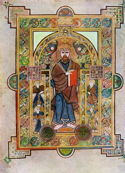 Portrait of St Mark or St Luke, 800 AD by Unbekannt