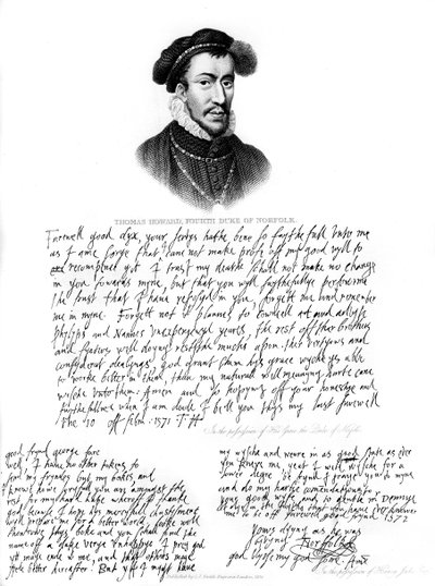 Portrait of Thomas Howard, 4th Duke of Norfolk by Unbekannt