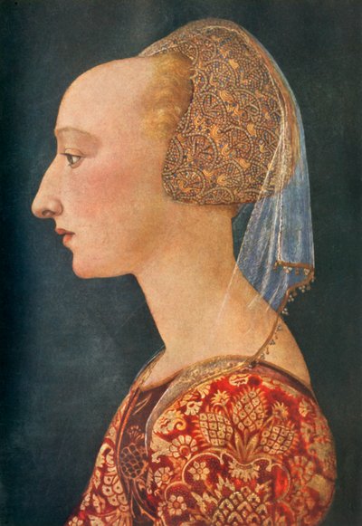 Portrait of a Lady in Red by Unbekannt