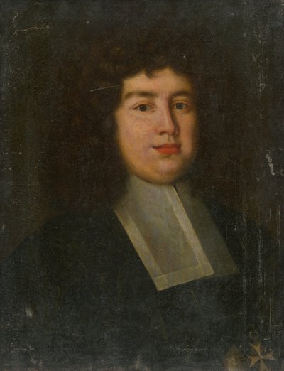 Portrait of a Man in a White Collar by Unbekannt