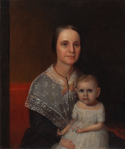 Portrait of a Mother and Child by Unbekannt